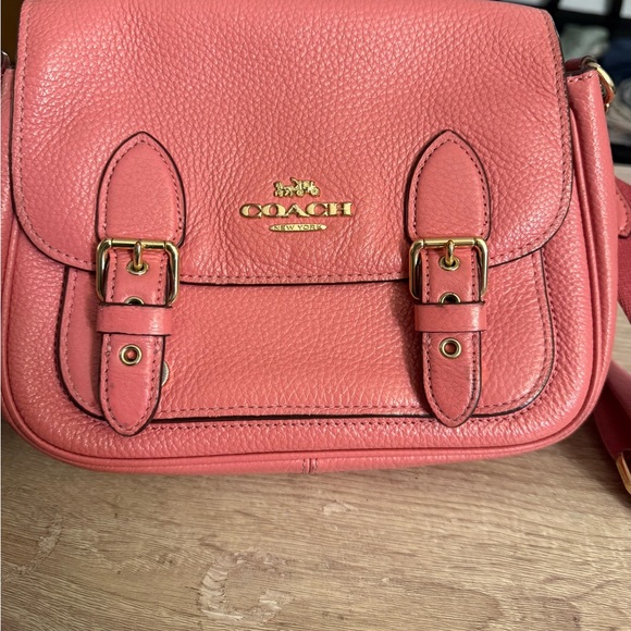 Coach Pink/Gold Crossbody #c6782 - Picture 1 of 13